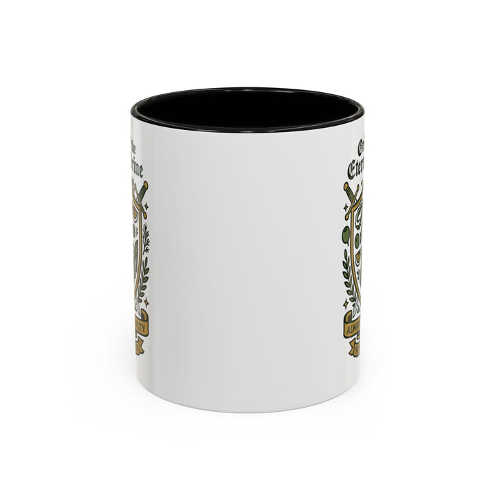 Order of the Eternal Brine Mug - Funny Picklecore Gift for Foodies & Snack Queens, Black Handle Ceramic Cup - Free Shipping