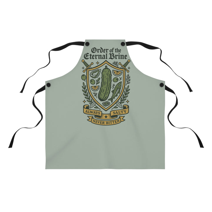 Order of the Eternal Brine Apron - Funny Pickle Lover Gift for Foodies, Witchy Kitchen Gear, Salty Cooking Apron - Free Shipping