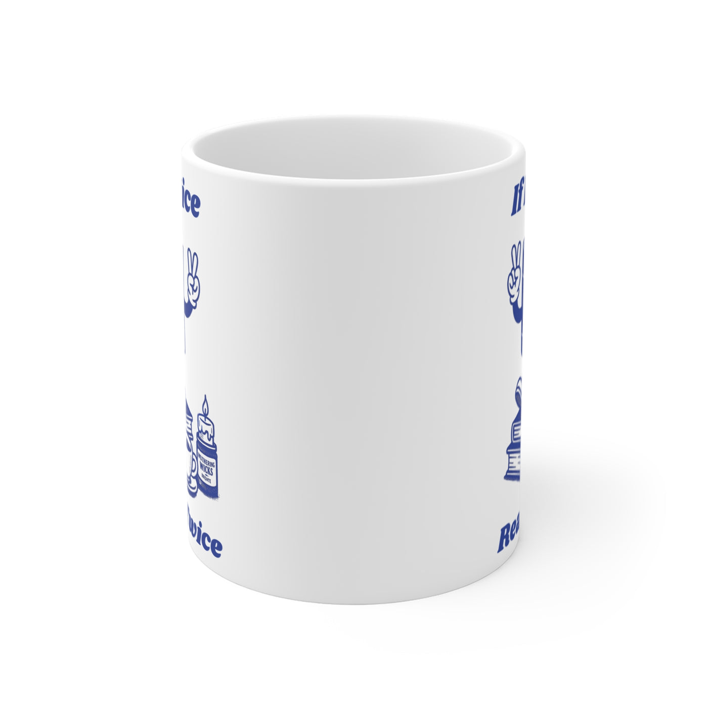 If Its Nice Read It Twice | Retro Book Lover Mug | Vintage 70s Literary Gift | BookTok Coffee Cup | Cozy Reading Present - Free Shipping!