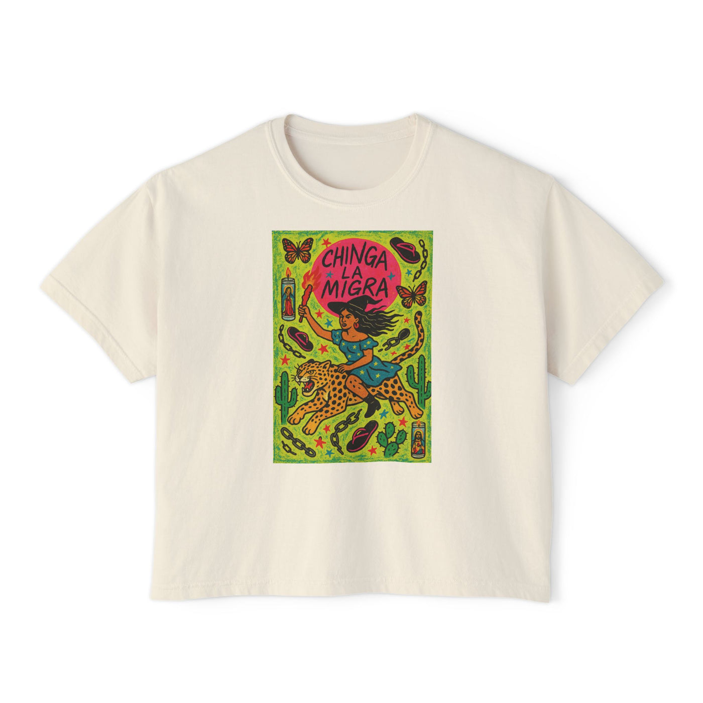 Chinga La Migra Comfort Colors Boxy Tee