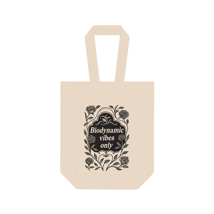 Biodynamic Vibes Only Tote Bag | Wine Tote for Farmers Markets, Natural Wine Lovers, Cottagecore Gifts, Organic Picnic Bag - Free Shipping