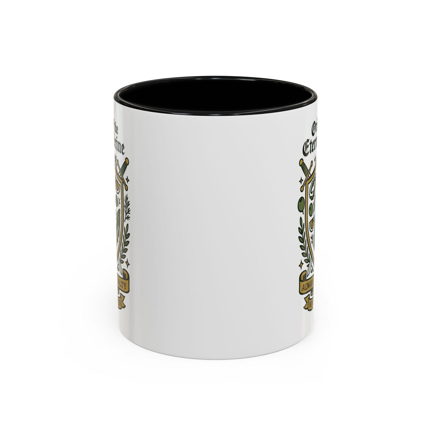 Order of the Eternal Brine Mug - Funny Picklecore Gift for Foodies & Snack Queens, Black Handle Ceramic Cup - Free Shipping